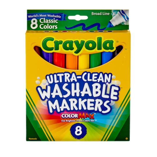 Crayola&#xAE; Washable&#x2122; Classic 8 Color Broad Line Marker Set